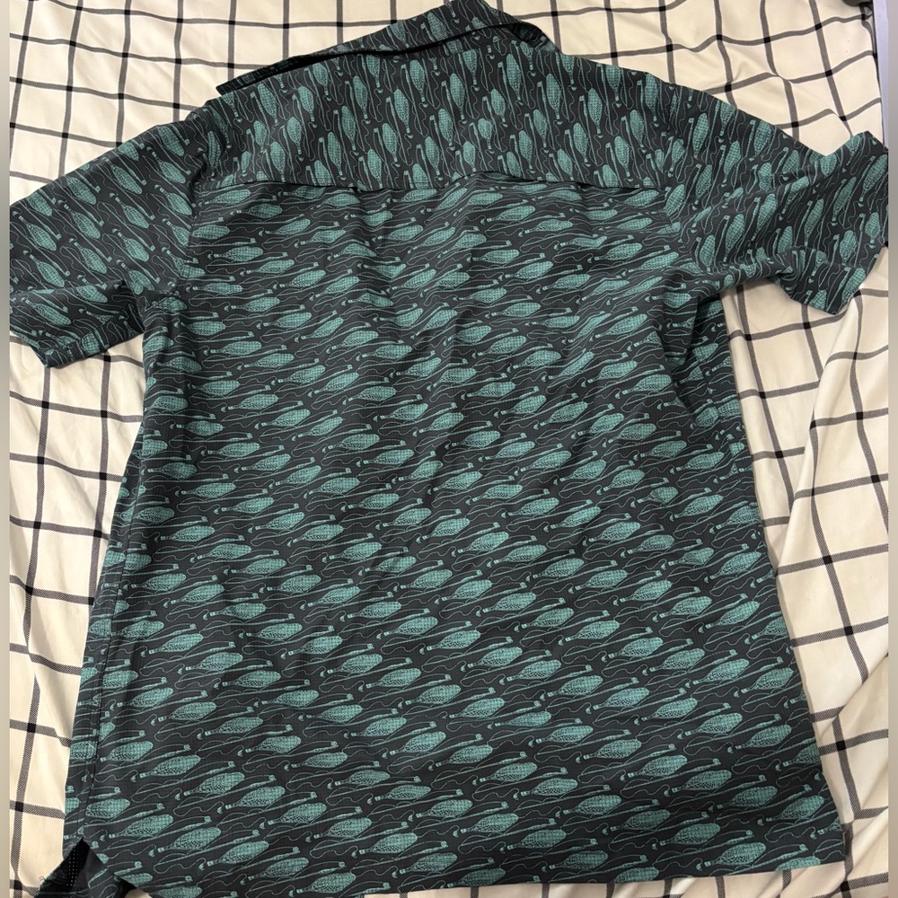 Croft & Barrow Fish Pattern Quick-Dry Shirt - image 2